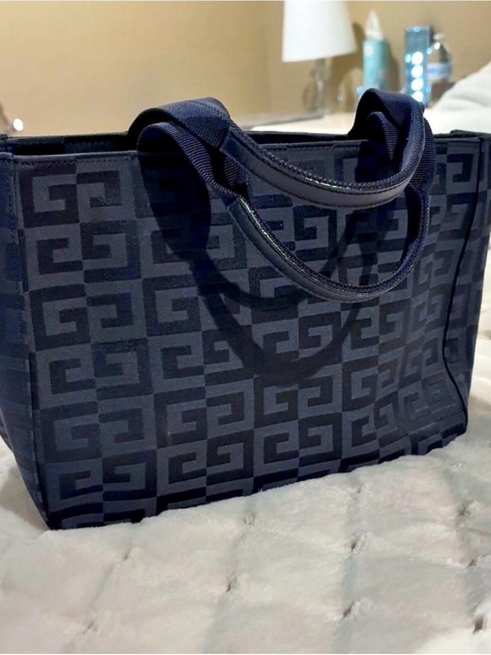 Givenchy Black Geometric Logo Tote